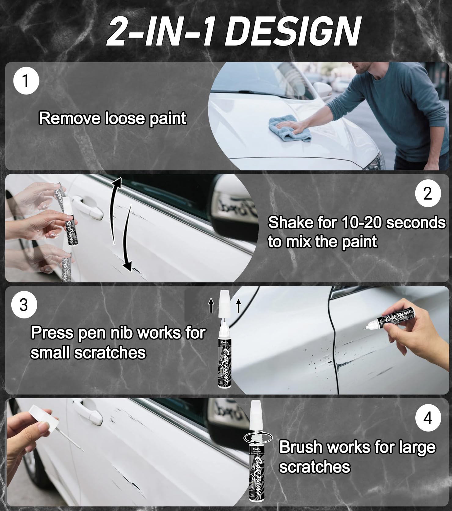 Amazon.com: YZ/Z1/M6887 Ford Oxford White Touch Up Paint, Car